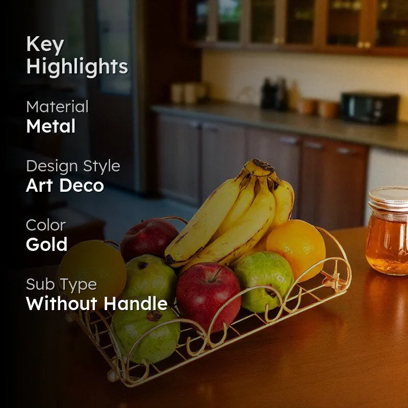 Luminara Metal Fruit Basket media 2