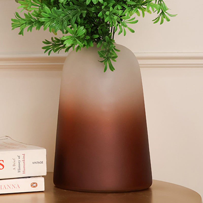 Bria Tall Frosted Glass Vase media 4