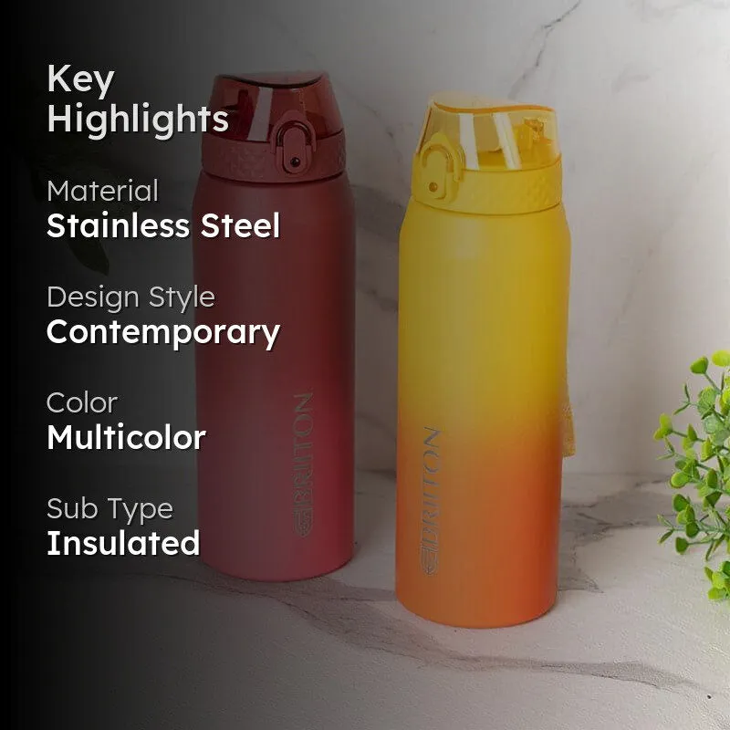 Quench Calm Hot & Cold Thermos Water Bottle (Red & Yellow, 750 mL Each) - Set Of Two media 2