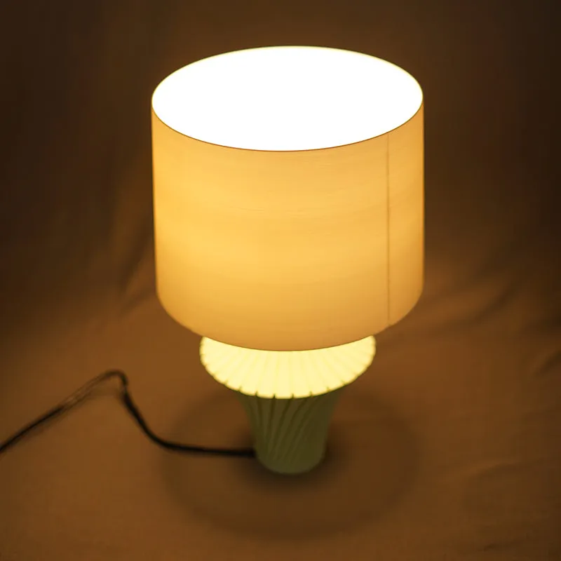 Verde Shade 3D Printed Table Lamp - Blue,White media 4