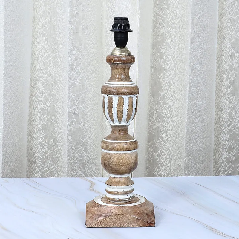 Miyabi Totem Mango Wood Table Lamp - Multicolor media 4
