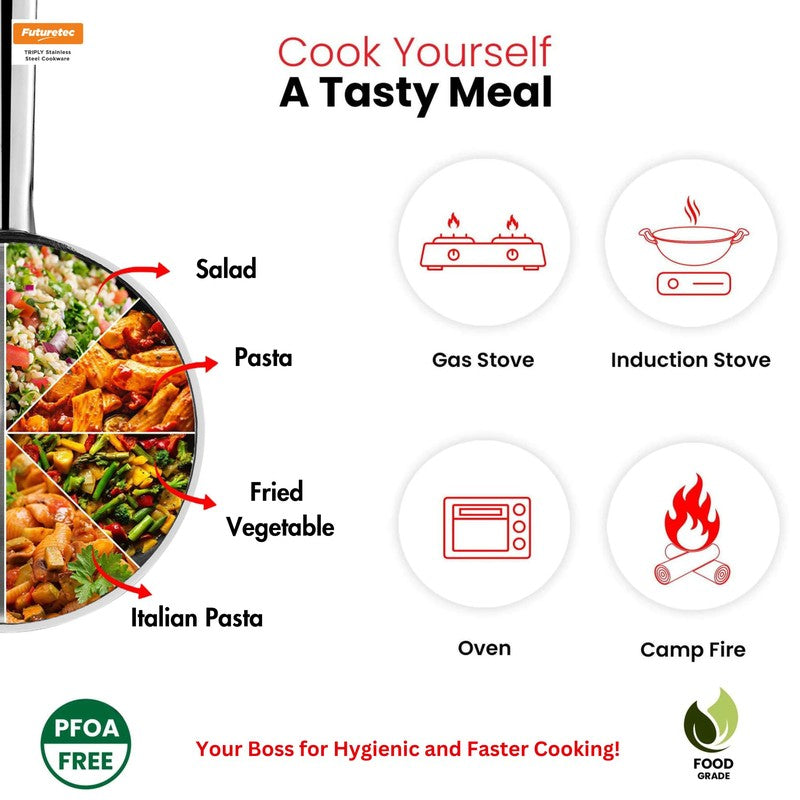 Kraft Mysti Cook Saucepan With Lid - 2200 mL media 7