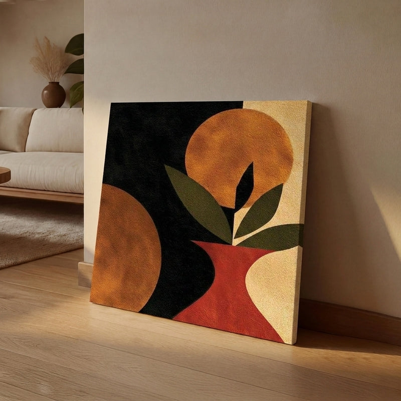 Earthn Leaf Canvas Wall Art