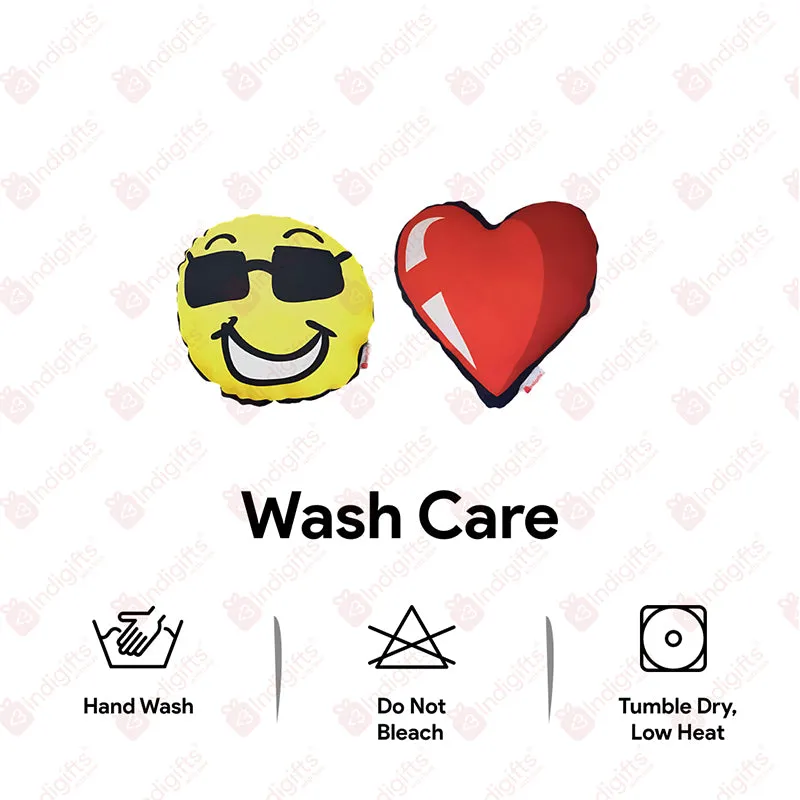 Emoji Hearts Cushion - Set Of Two media 4