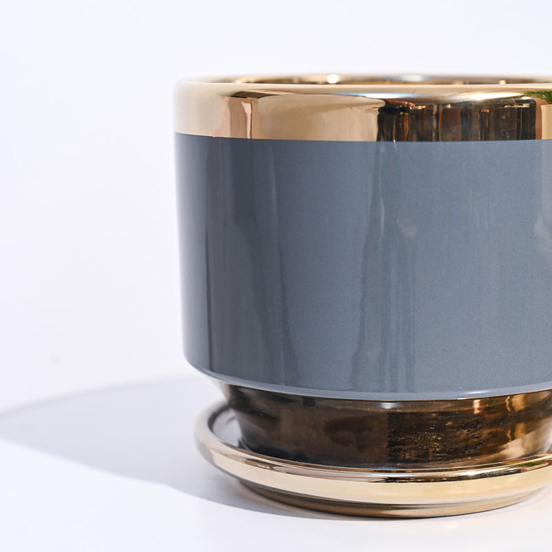 Ugaoo Athenian Ceramic Planter - Grey media 3