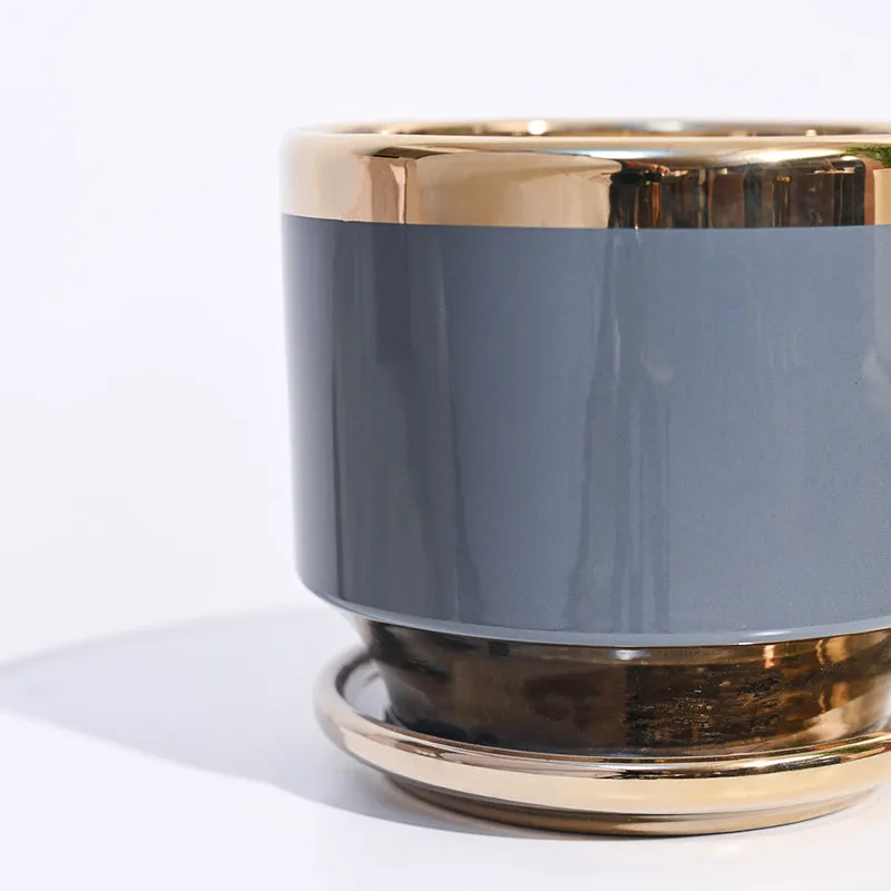 Ugaoo Athenian Ceramic Planter - Grey media 3