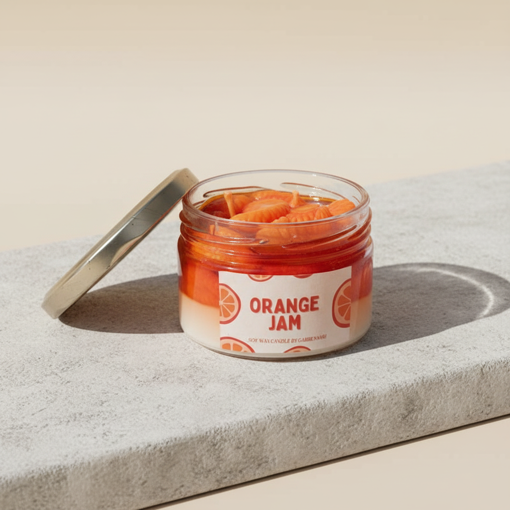 Orange Marmalade Scented Candle - Orange
