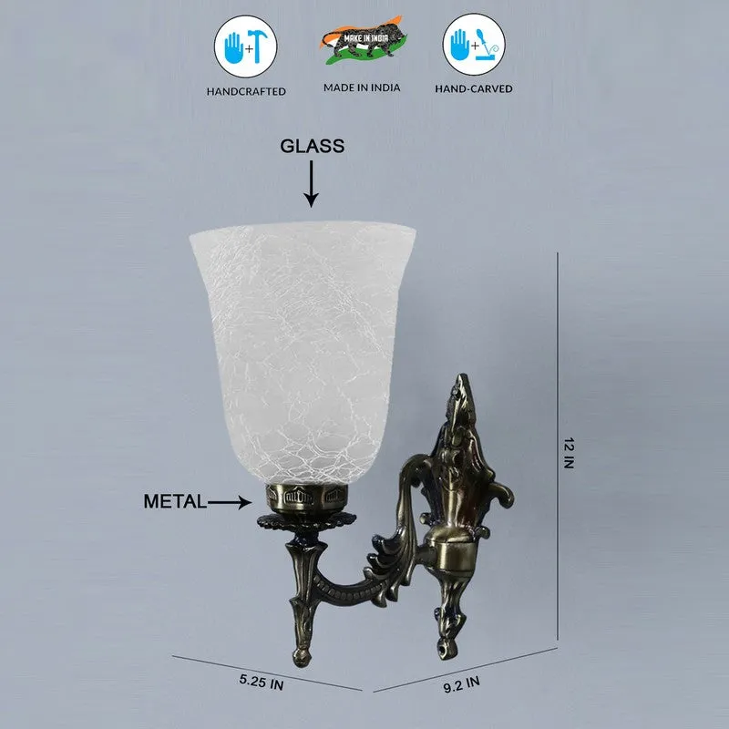 Crystal Bloom Gothic Crown Glass Wall Lamp media 8