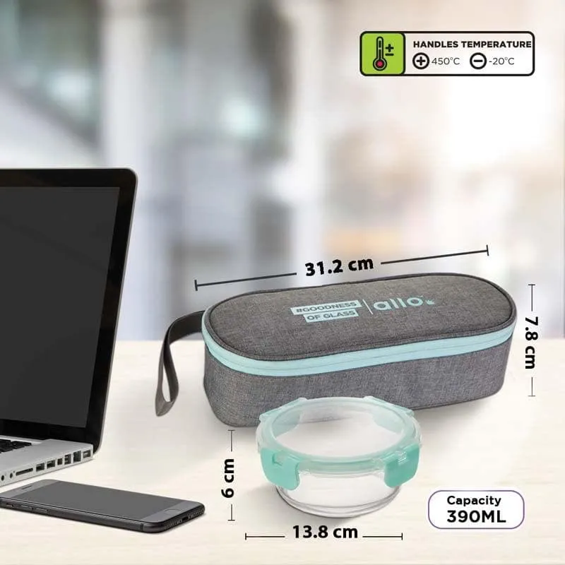 Jonas Lunchbox With Oval Grey Bag (390 ML) - Set Of Two media 7