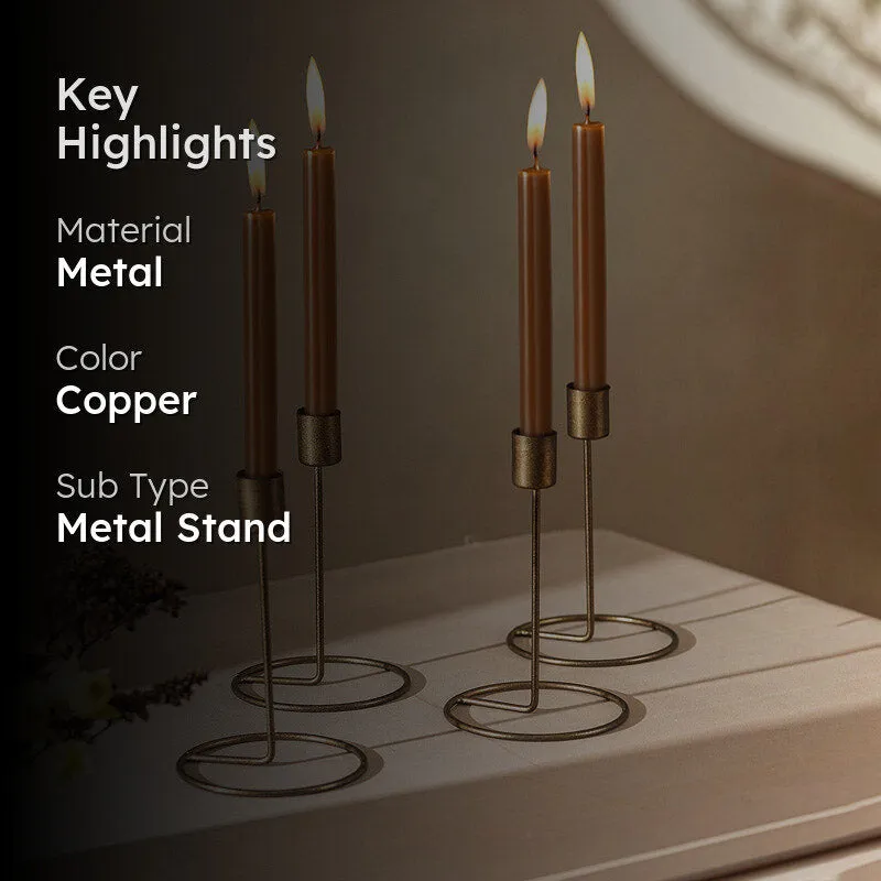 Baia Tealight Candle Holder (Copper) - Set of Four media 2