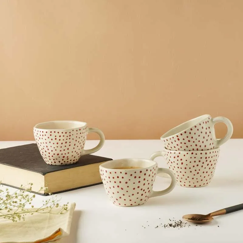 Little Ceramic Tea Cup (210 mL Each) -  Set of Four media 1