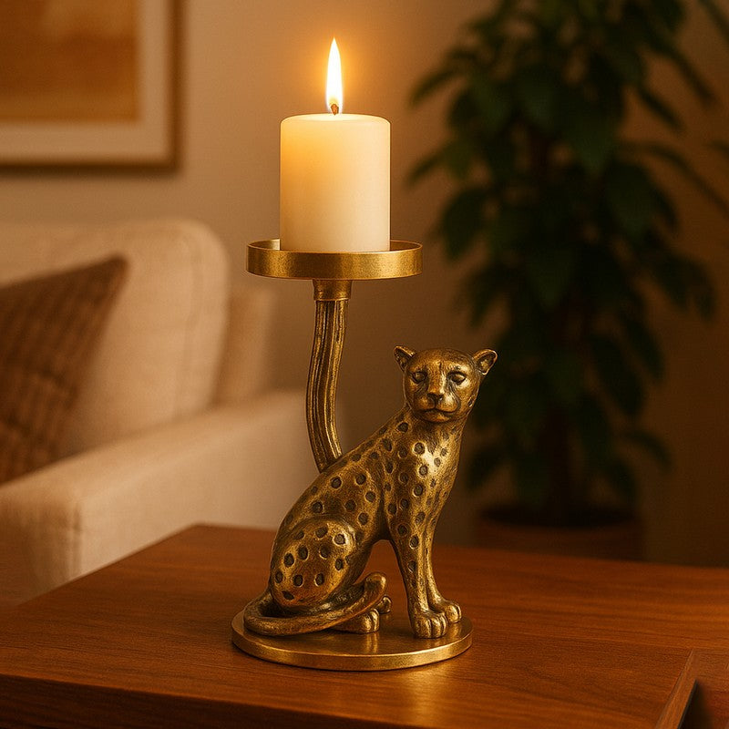 Panther Candle Holder
