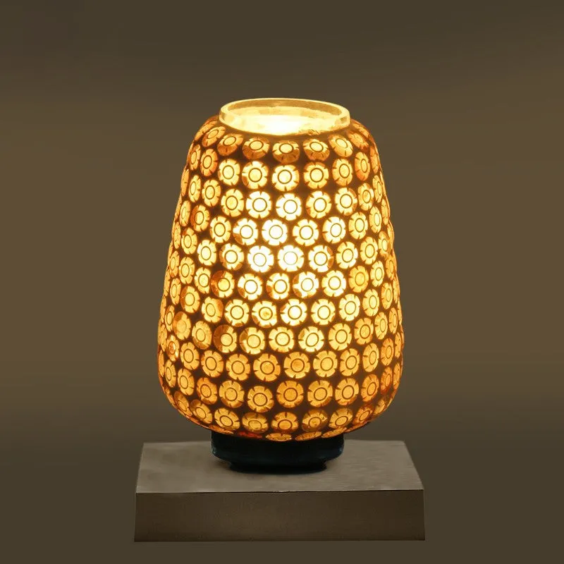 Prismyre Glass Table Lamp With Wooden Base - Multicolor media 8