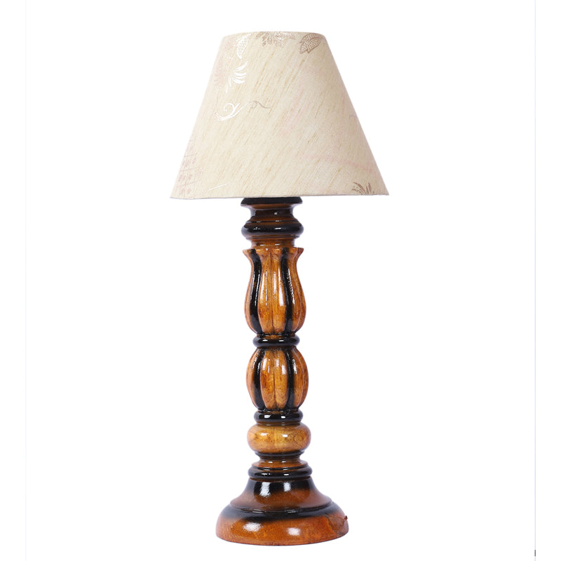 Rodra Iron Table Lamp - Ivory,Brown media 4
