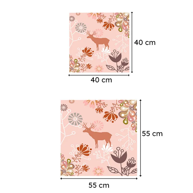 Stag & Bloom Sketch Canvas Wall Art media 6