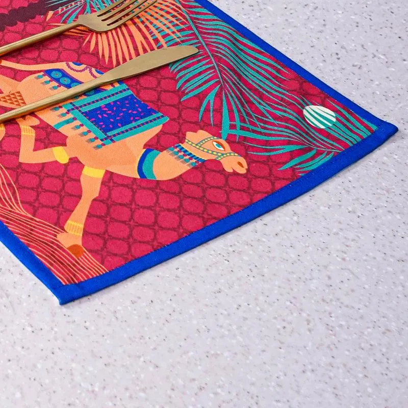 Camel Enclave Poly Canvas Table Runner media 3