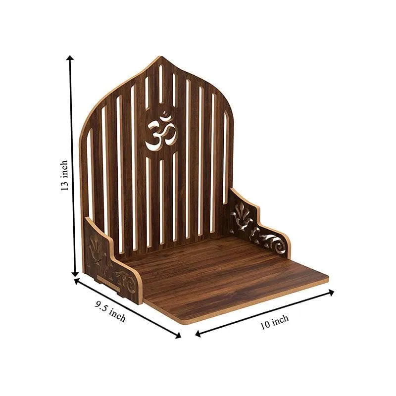 Divine Doorway Religious Wall Shelf - Brown media 4