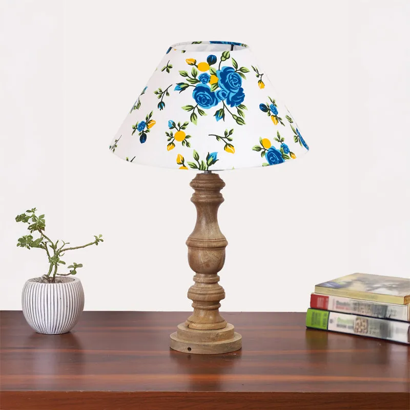 Fleur Carve Wooden Table Lamp - Multicolor media 3