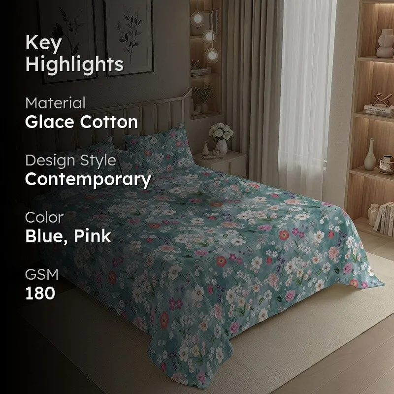Flower Park GlaceCotton Kids Bedding Set (180 GSM) - Five Piece Set media 2