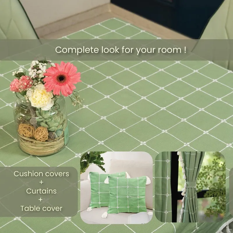 Aura Checks Table Cover - Green media 7