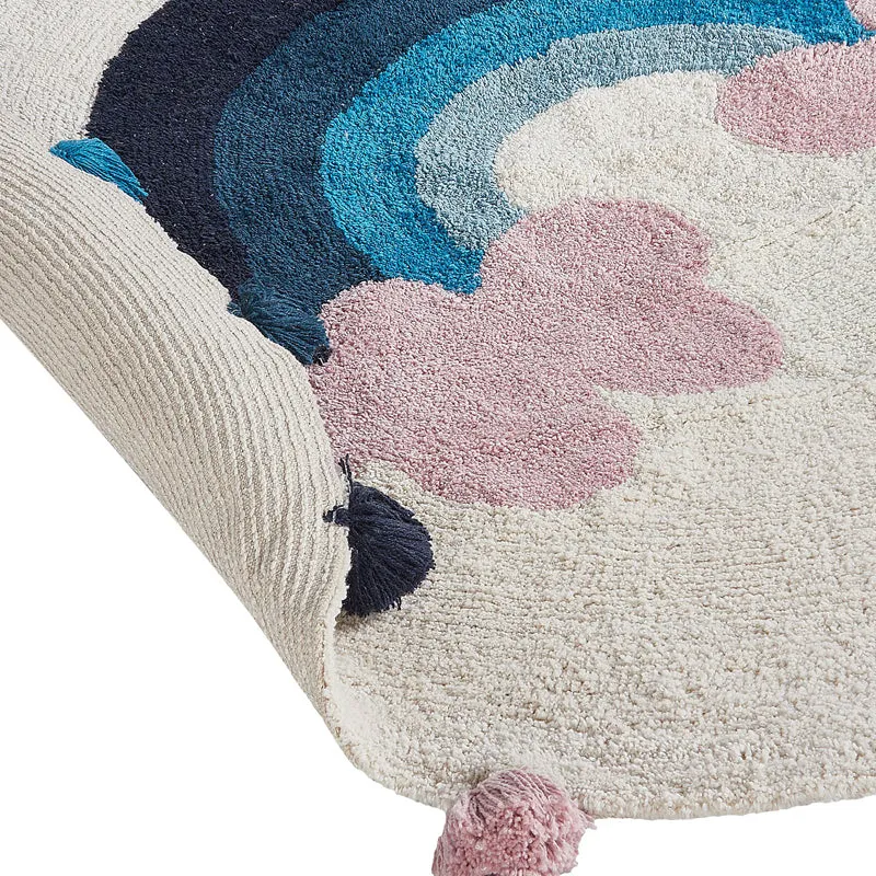 Arc Azure Tufted Cotton Area Rug media 5