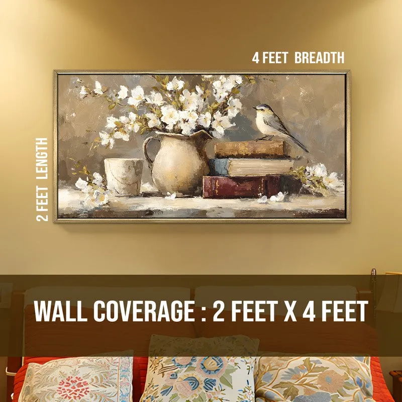 Nostalgic Touch Canvas Wall Painting With Frame media 8