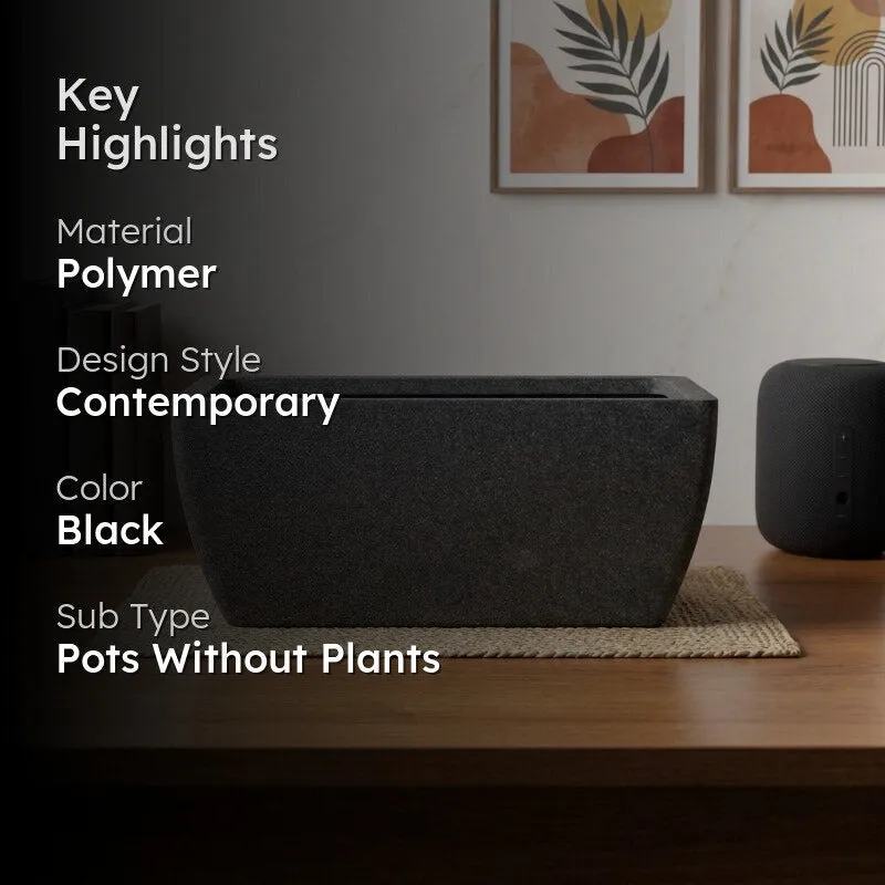 Meadow Glow Planter - Black - 2