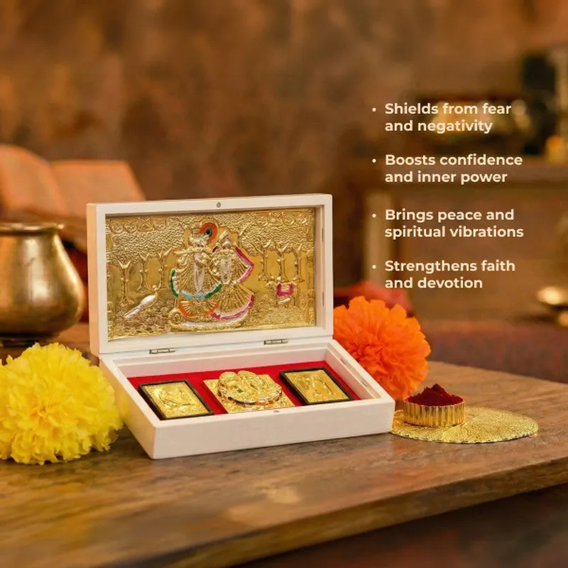 Anant Krishna Bhakti Brass Idol media 4