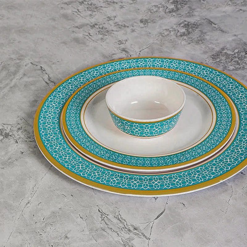 Cubicio Ethnic Melamine Dinner Set - 24 Piece Set media 4