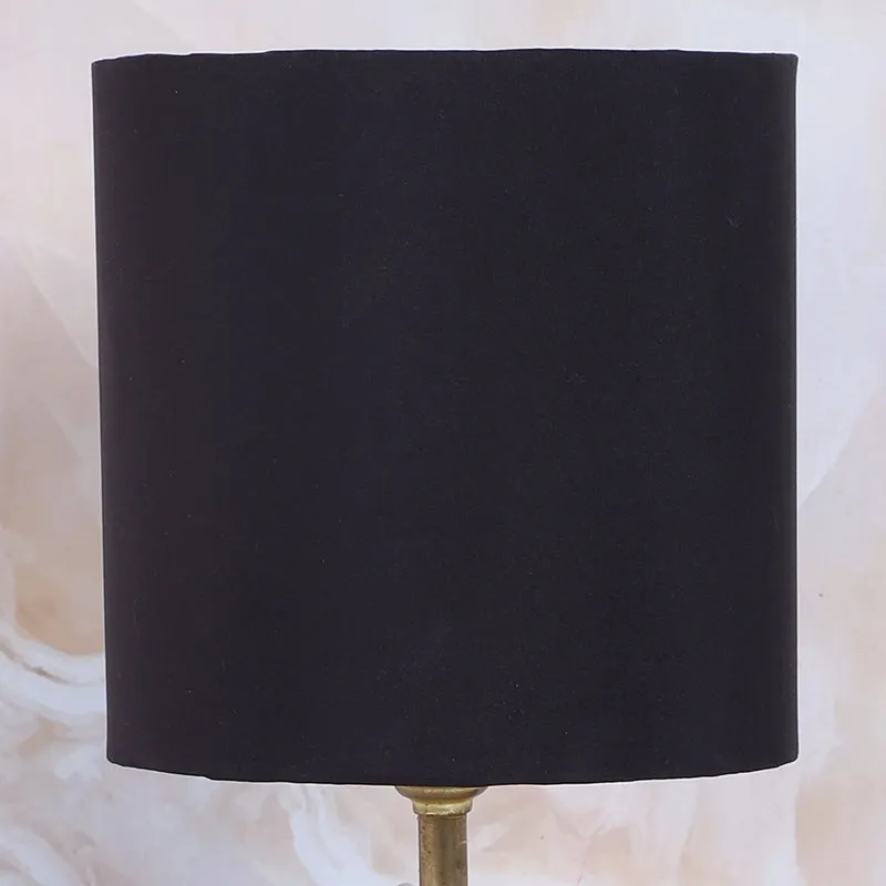 Bisara Pebble Solid Mango Wood Table Lamp - Black,Brown media 5