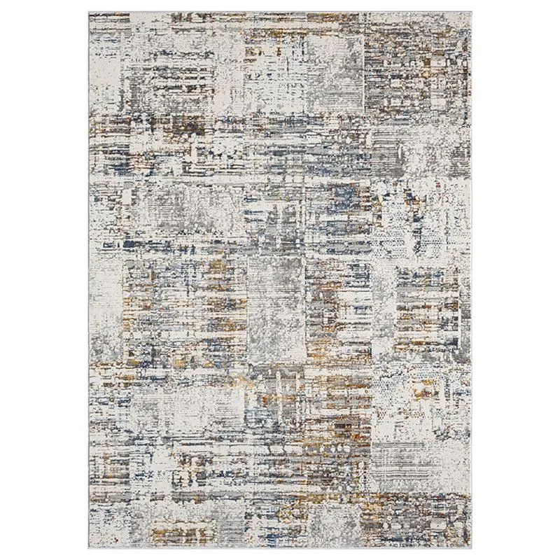 Ioda Abstract Carpet - Grey & Yellow media 1