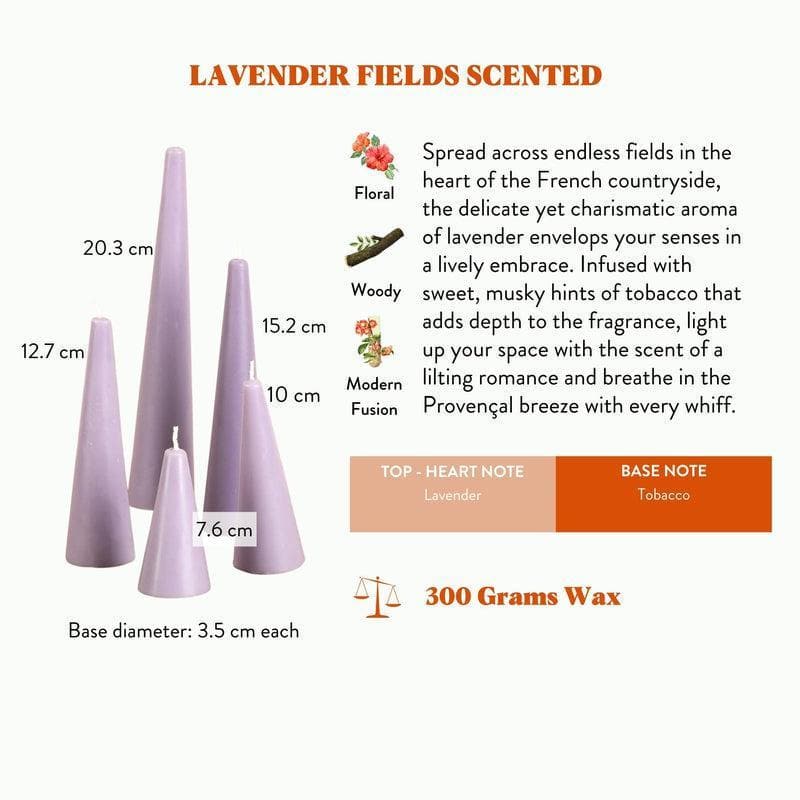 Sunshine Set of 5 Candles - Lavender Fields Scented image 5