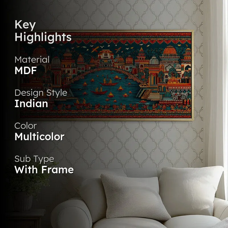 A Festive Canvas Folk Wall Art media 2
