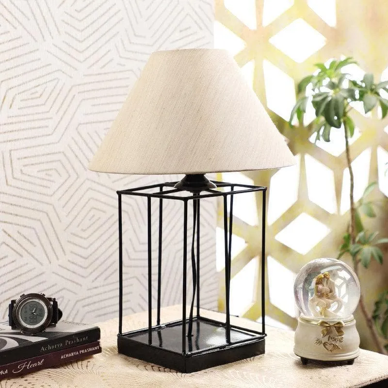 Bonzoi Fabric Table Lamp - White,Black media 3