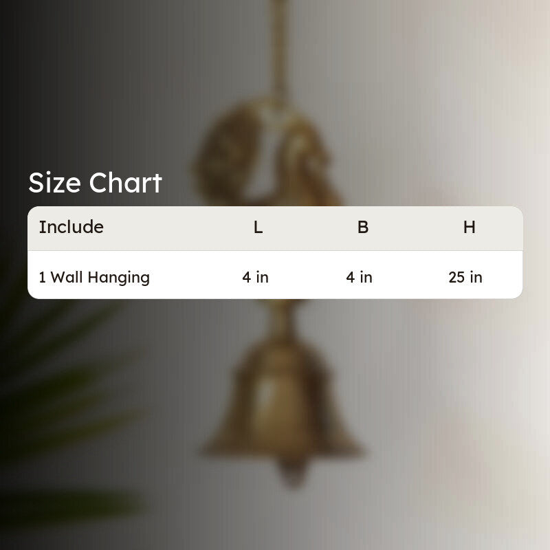 Mayura Kala Hand-Etched Brass Hanging Bell media 6