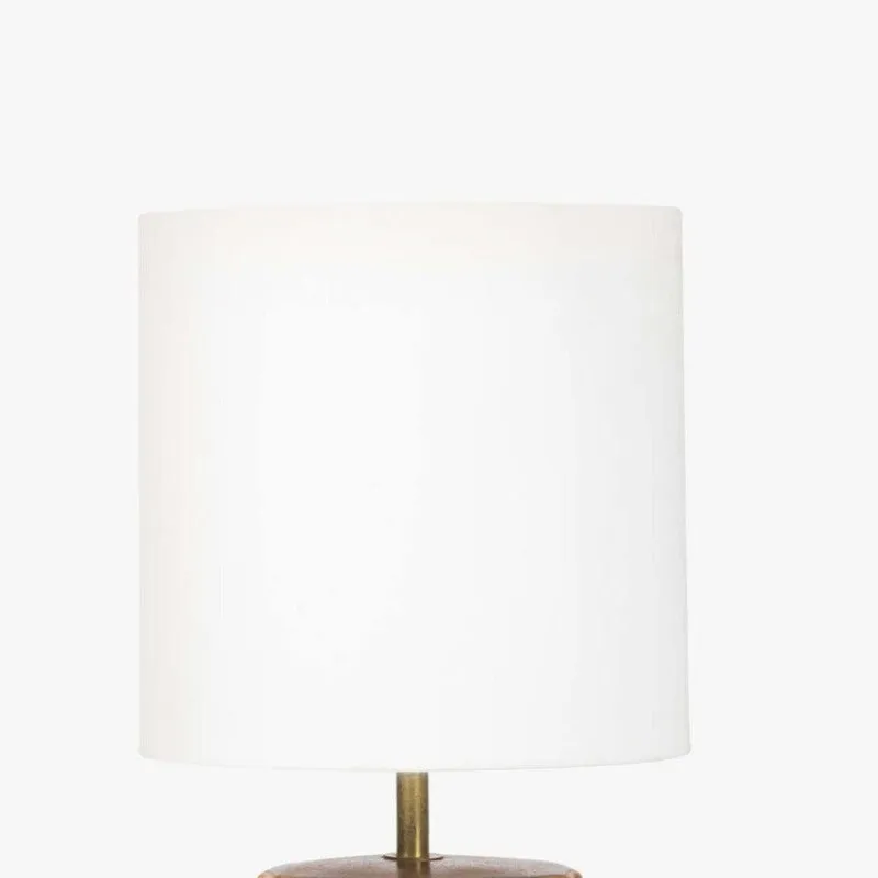 Orange Tree Doric Brown Ceramic Table Lamp - White,Brown media 6