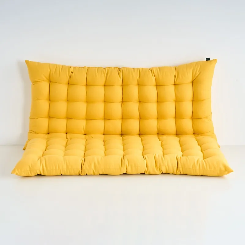 Travis Floor Cushion (Mustard Yellow) - Set Of Two media 3