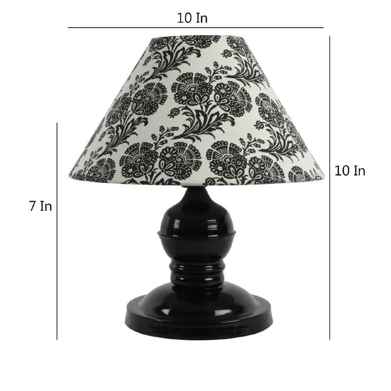 Filigree Avalon Fabric Table Lamp - Black,White media 5
