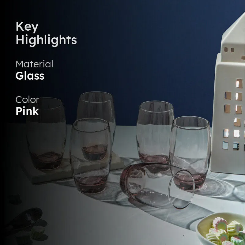 Luminarc Salto Glass (350 mL/Pink) - Set Of Six media 2