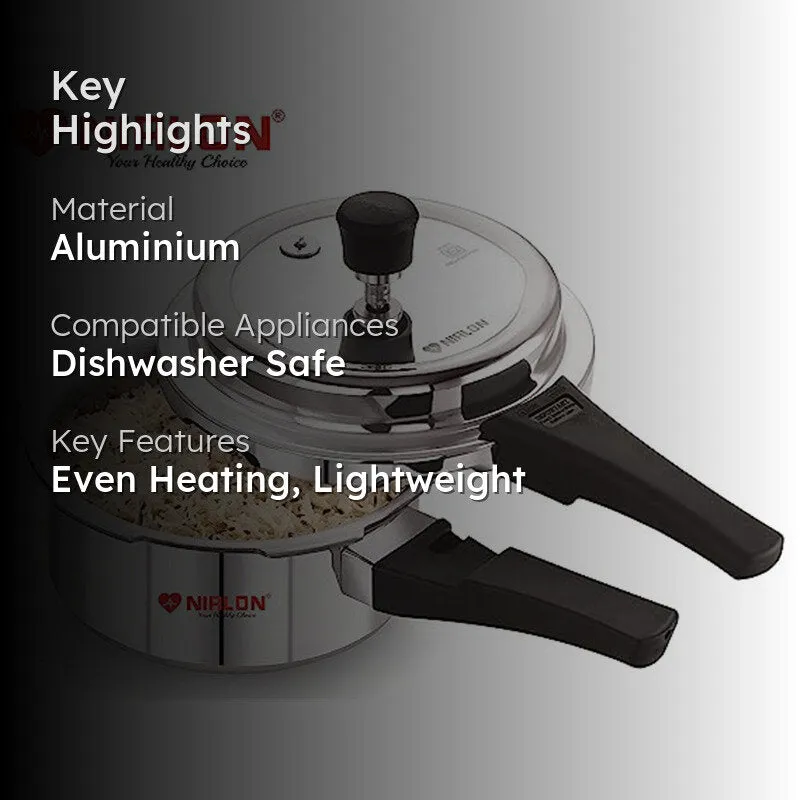 Nirlon Pressure Cooker - 2000 mL/ 8 Inches media 2