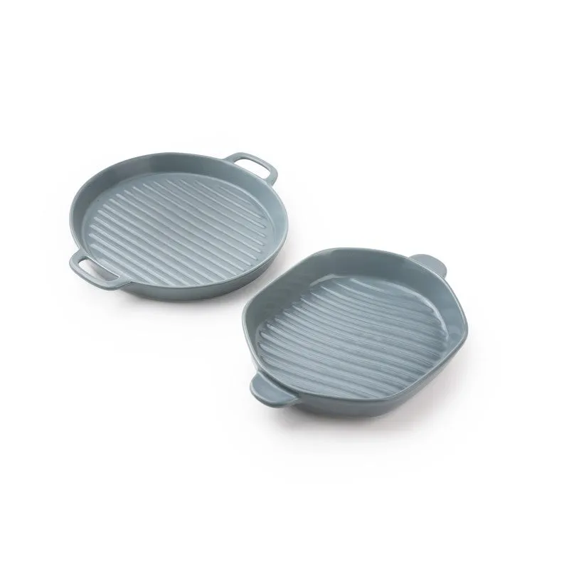 RoyalDine Porcelain PT Platter (Grey) - Two Piece Set - 4