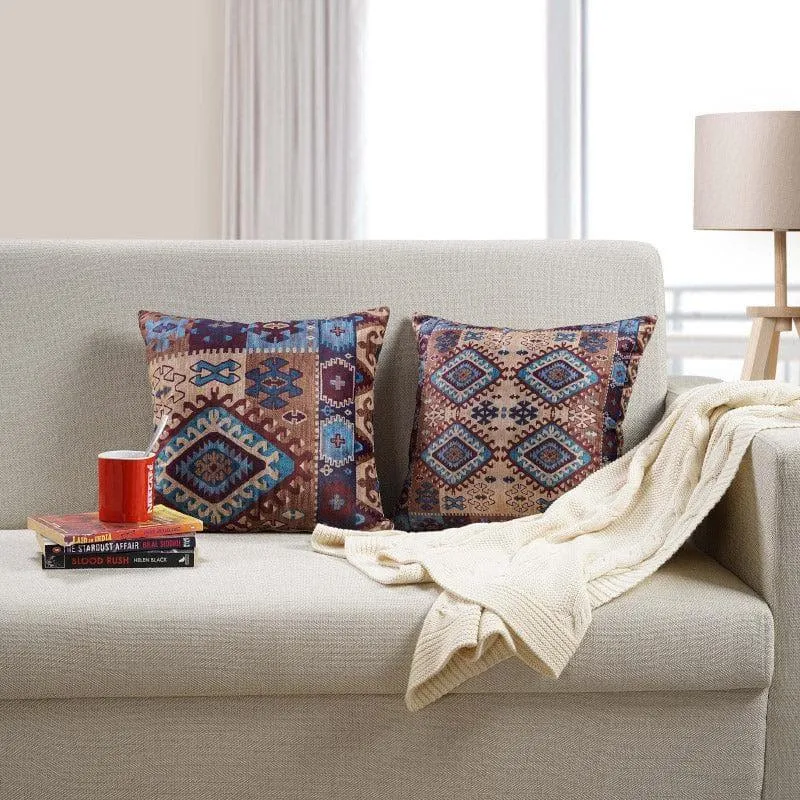 Swayam Regal Relax Polyester Cushion Cover - Set Of Two media 2