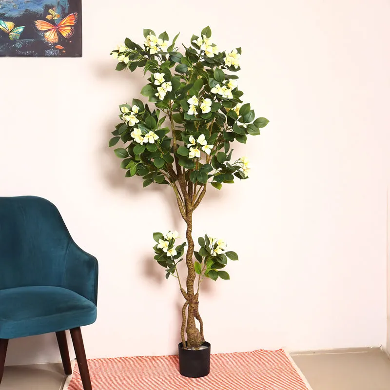 Verdiq Artificial Bougainvillaea With Black Plastic Pot - 6 Feet media 3