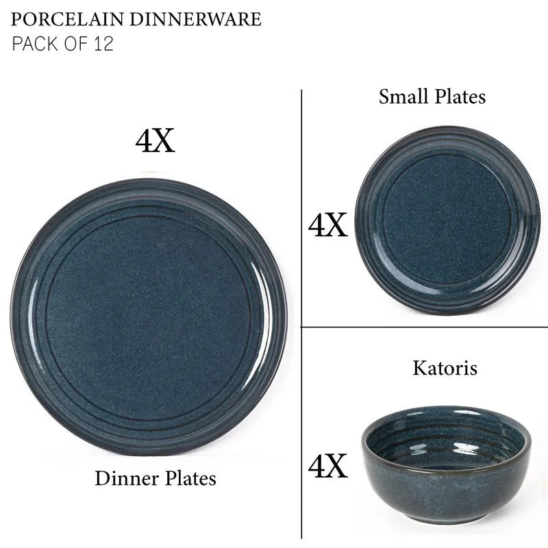 Estia Dinner Set (Saphire Blue) - 12 Piece Set media 6