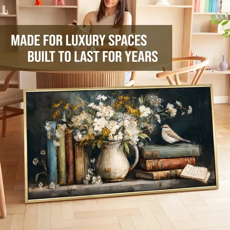 Earthtones Canvas Wall Painting With Frame media 5