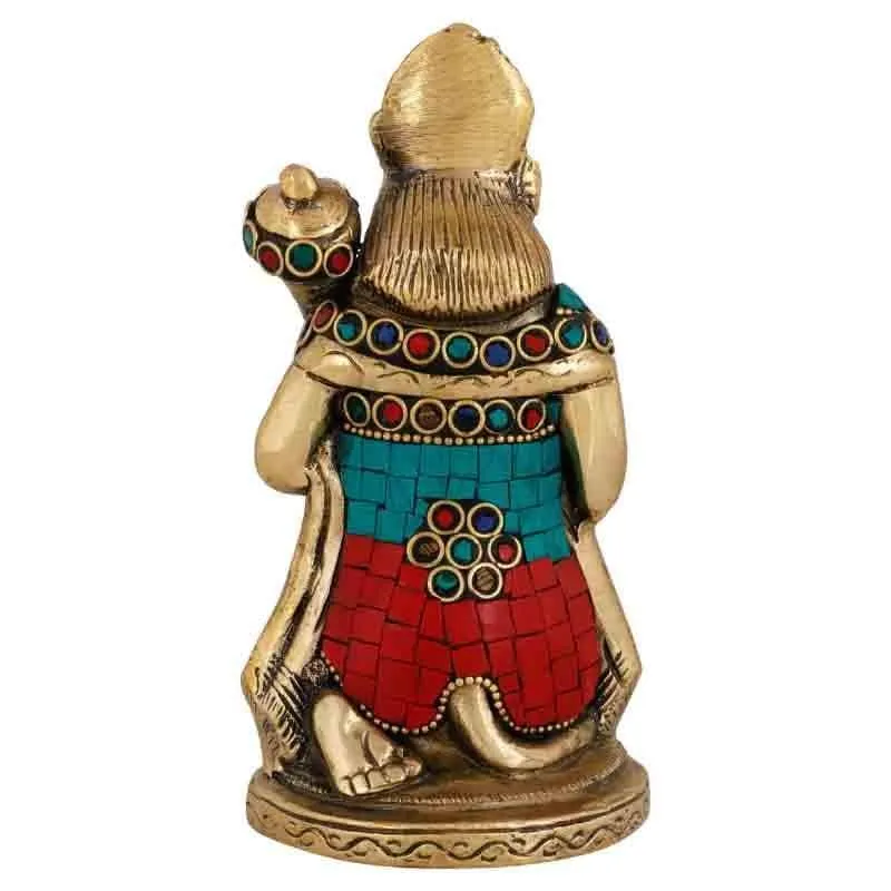 Handpainted Hanuman Idol media 5