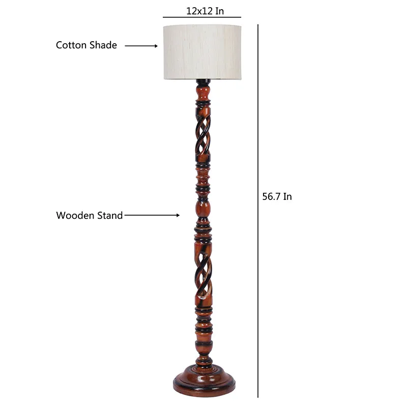 Twilight Treasures Floor Lamp - Cream media 8