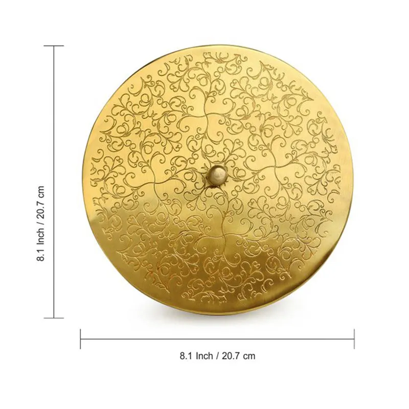 Royal Rasoi Matte Hand-Etched Brass Masala Box 40 ML media 7