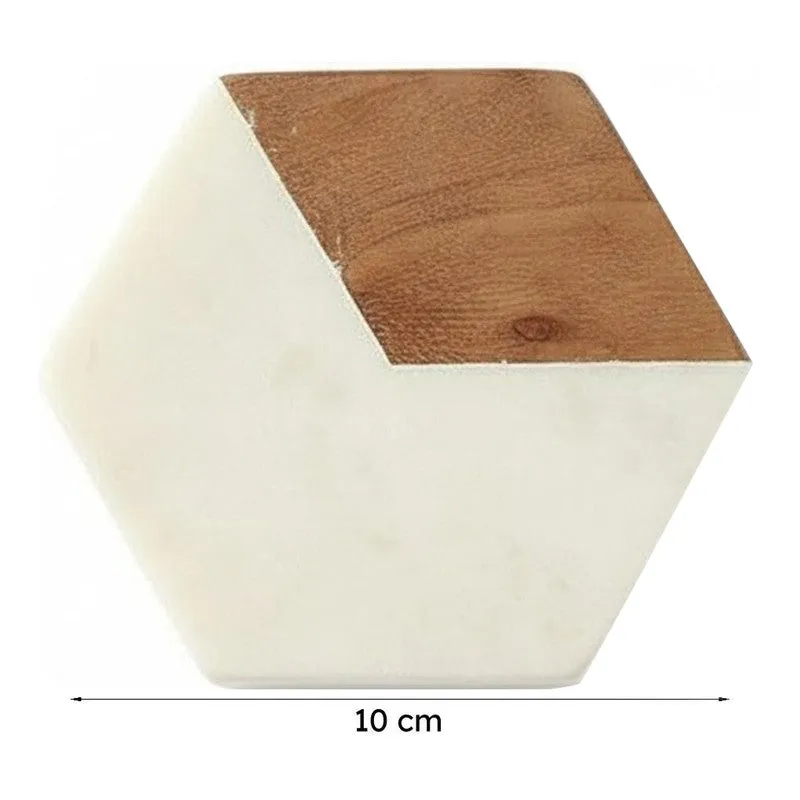 Vallam Coaster - Natural And Wooden - Set Of Four media 6