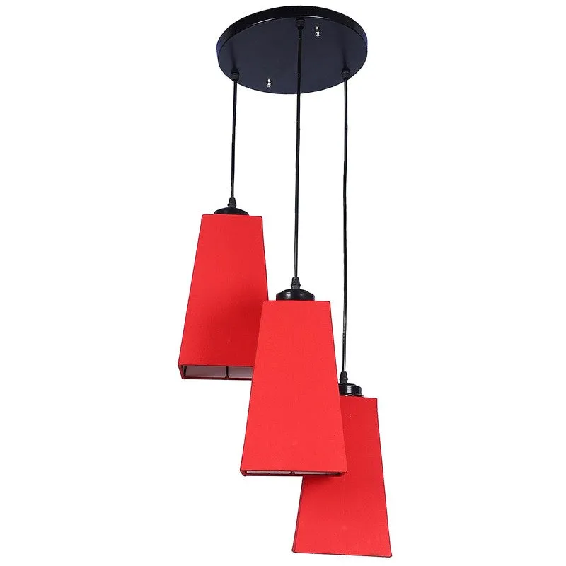 Shadowlux Triple Metal Ceiling Lamp - Red media 5